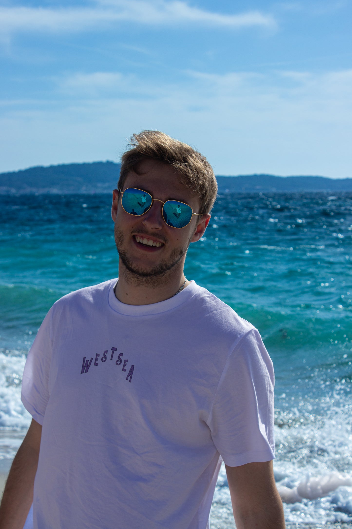 T-shirt High tides white