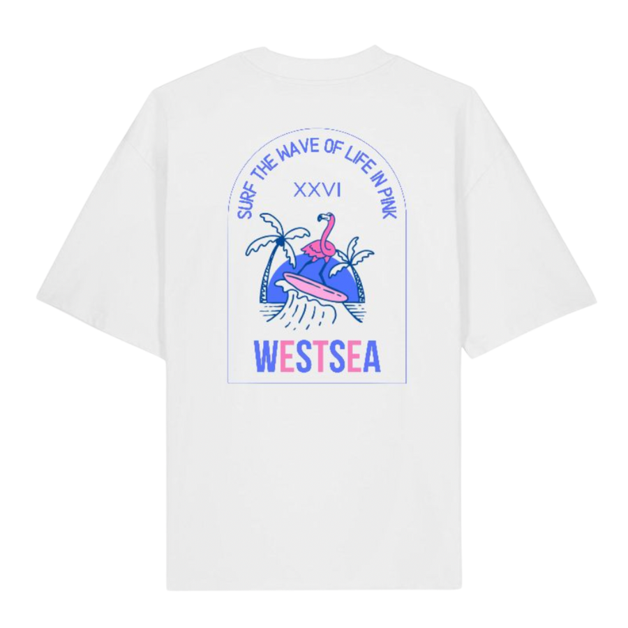 T-shirt life in pink oversize