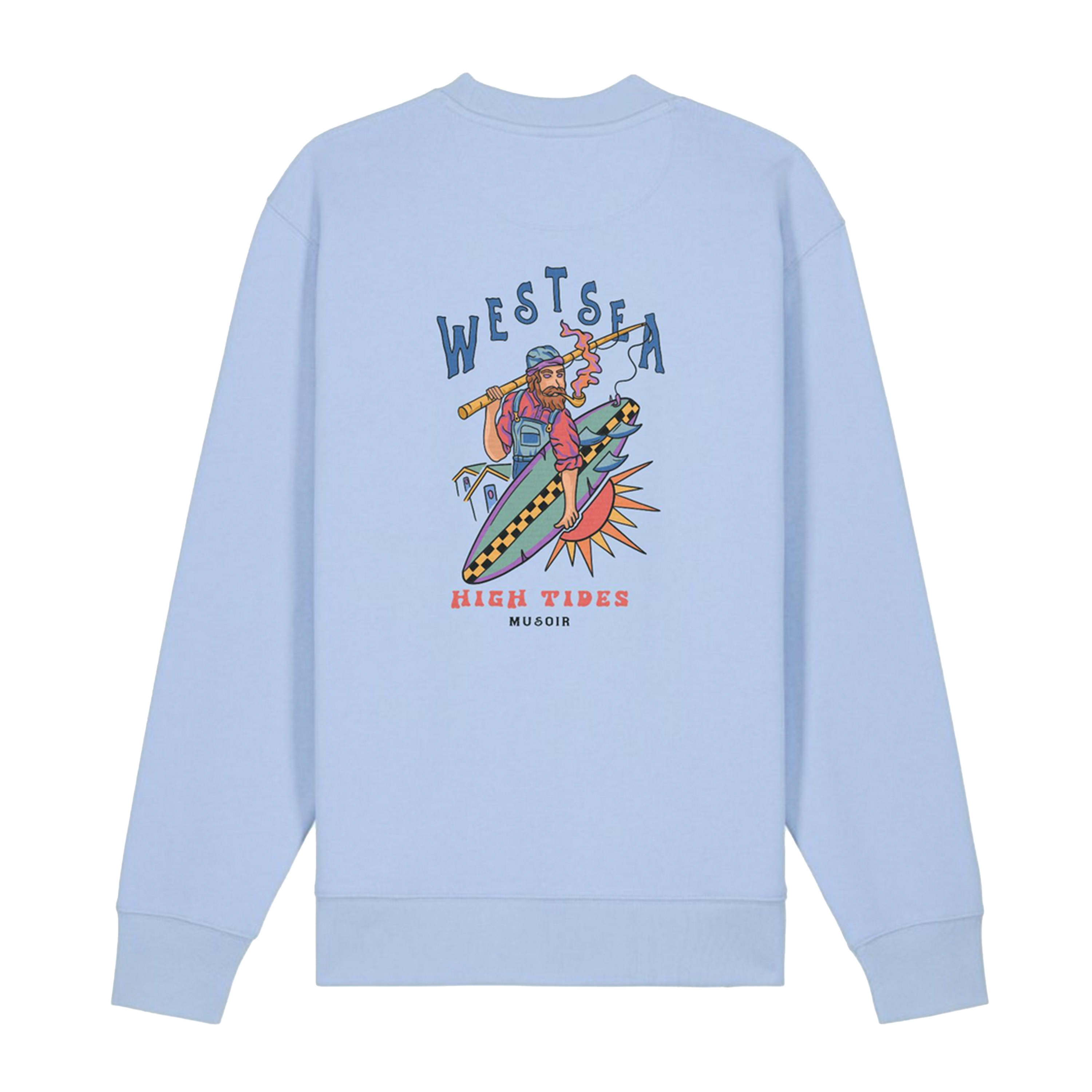 Sweat sans capuche High tides blue soul