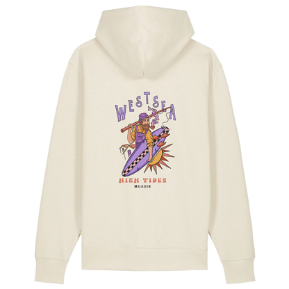 Sweat à capuche High tides cream