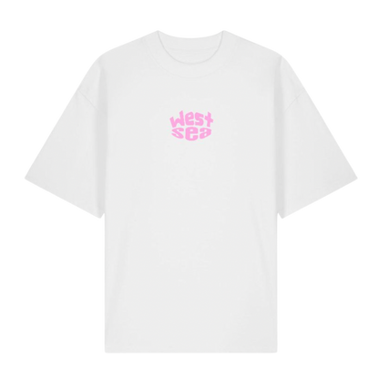 T-shirt sport of normandy white and pink