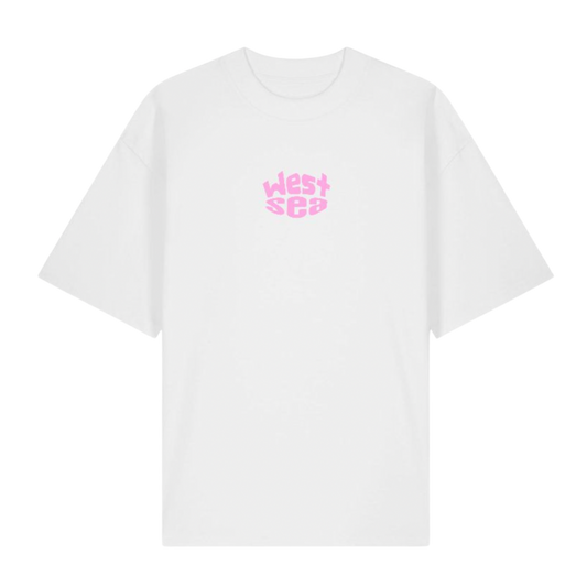 T-shirt sport of normandy white and pink