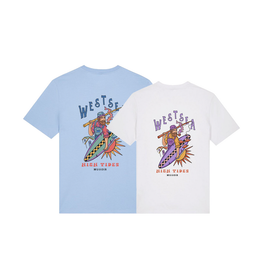 DUO PACK T-shirt WHITE + T-shirt BLUE SOUL