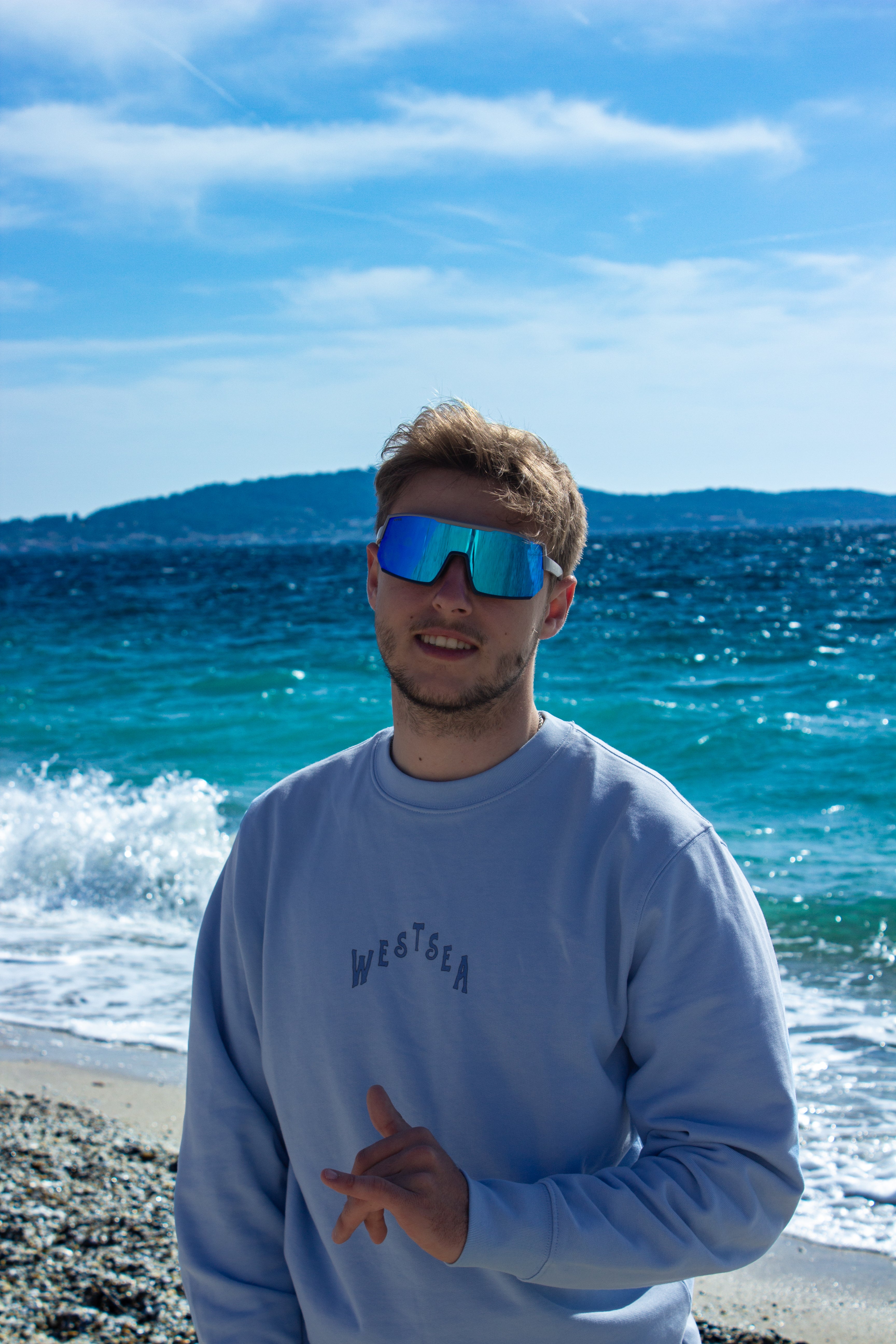 Sweat sans capuche High tides blue soul