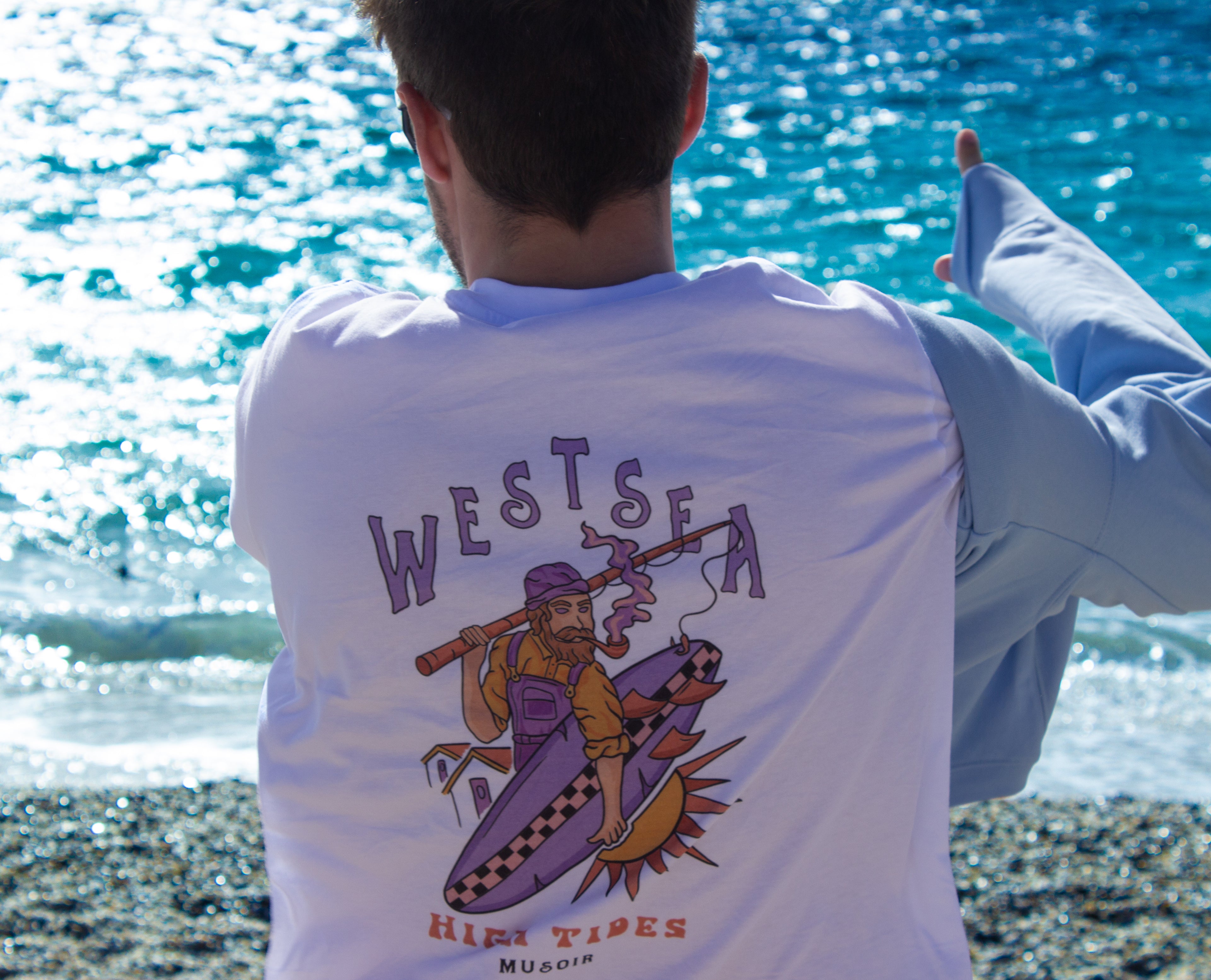 T-shirt High tides white