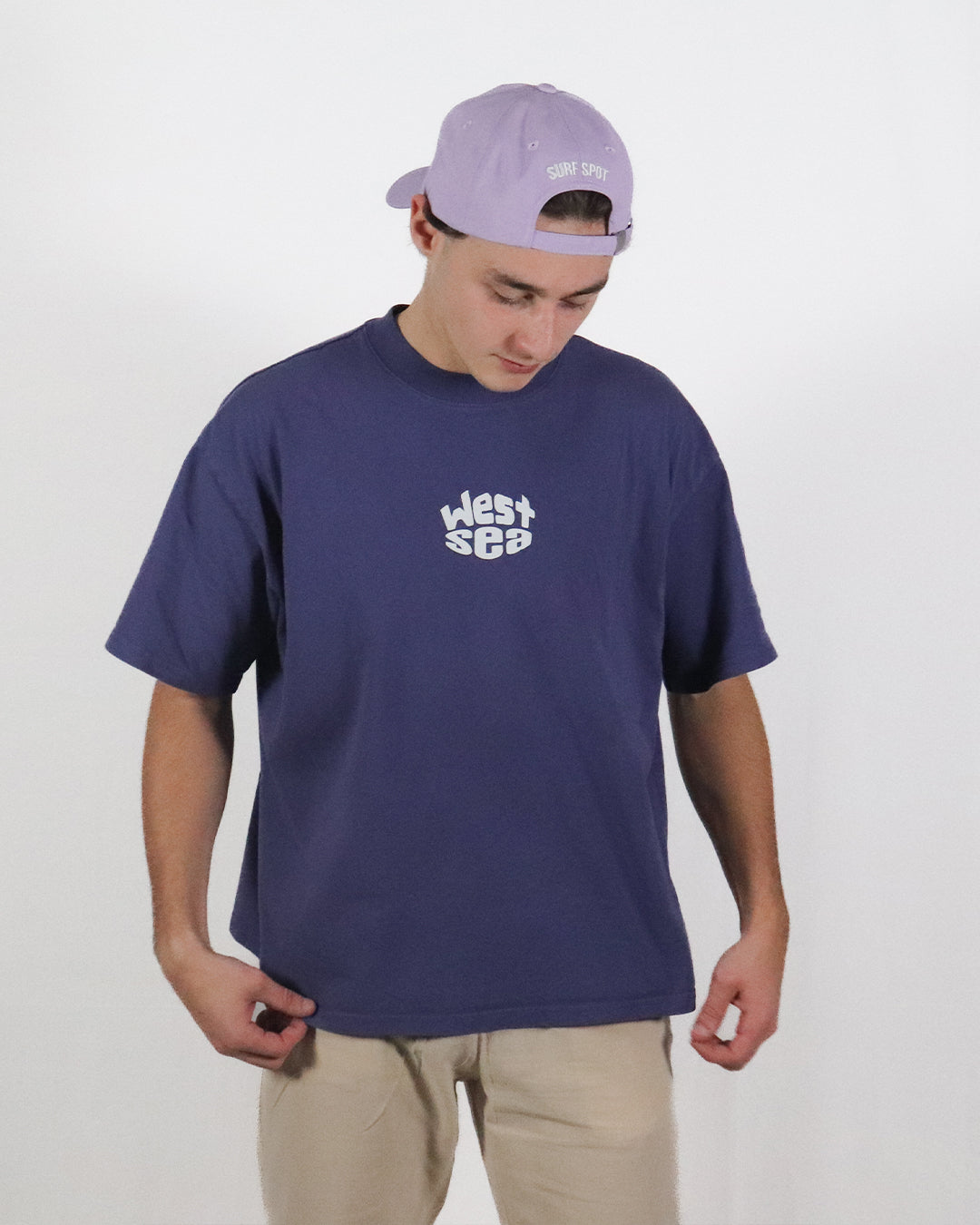 T-shirt spot of normandy purple